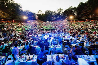 Sold out crowd — wide view